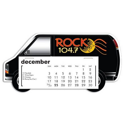 Express Van Lite Full Color Die-Cut Desk Calendar