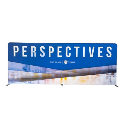 20' X 90" H Straight Frame Single Side Fabric Back Wall(Frame+Fabric)