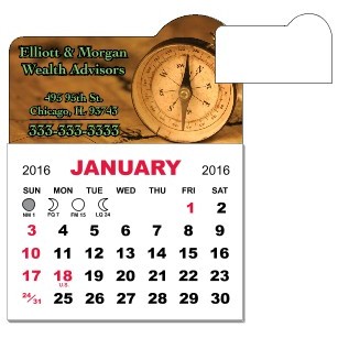 1-Month Magnet Mini Calendar Pad w/Arch