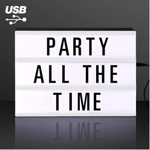 Cinema Light Box Mini Marquee, USB Powered LED Sign - BLANK