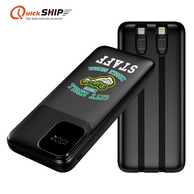 Houston Dual Cord Power Bank 10000