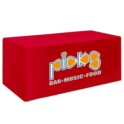 6' Fitted 4-Sided Table Cover (Full Color All Wrap)